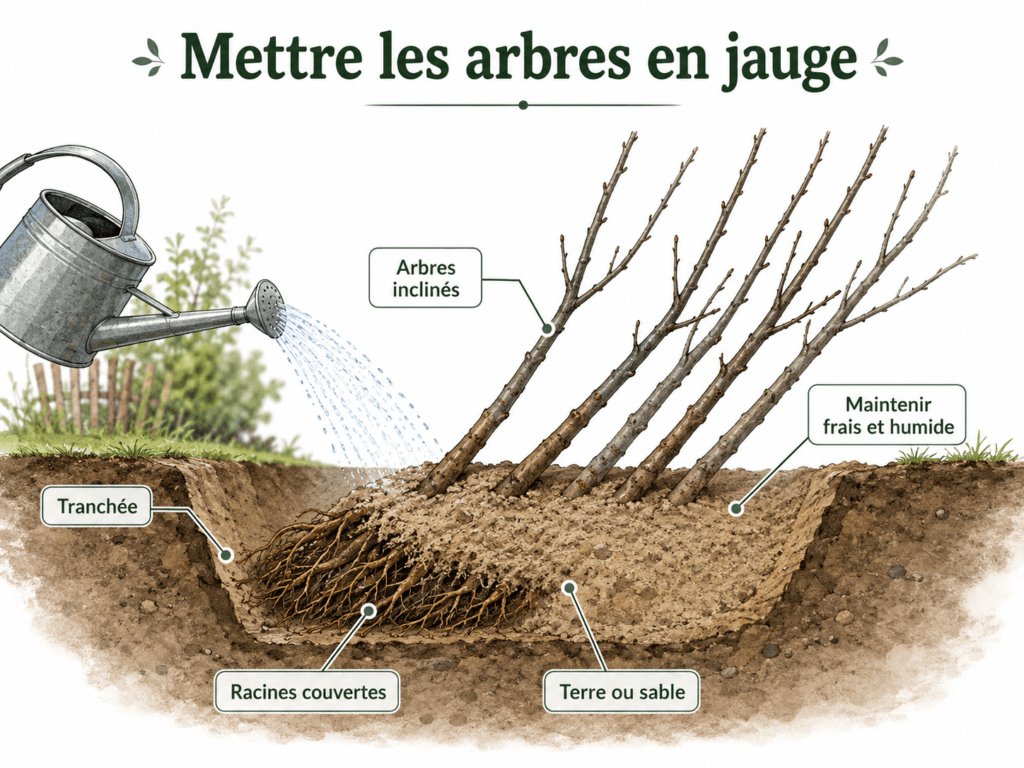 Mettre les arbres en jauge